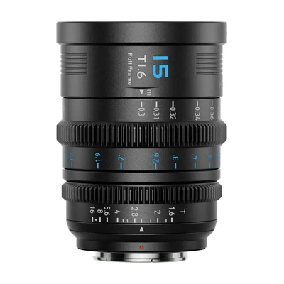 Кинообъектив SIRUI Vision Prime 15 мм T1,6, полнокадровый, байонеты E/L/RF/Z