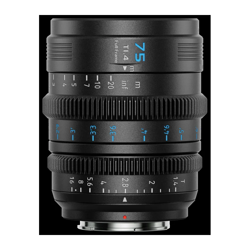 Кинообъектив SIRUI Vision Prime 75 мм T1.4 Full-Frame, сменный байонет L/RF/Z, чёрный