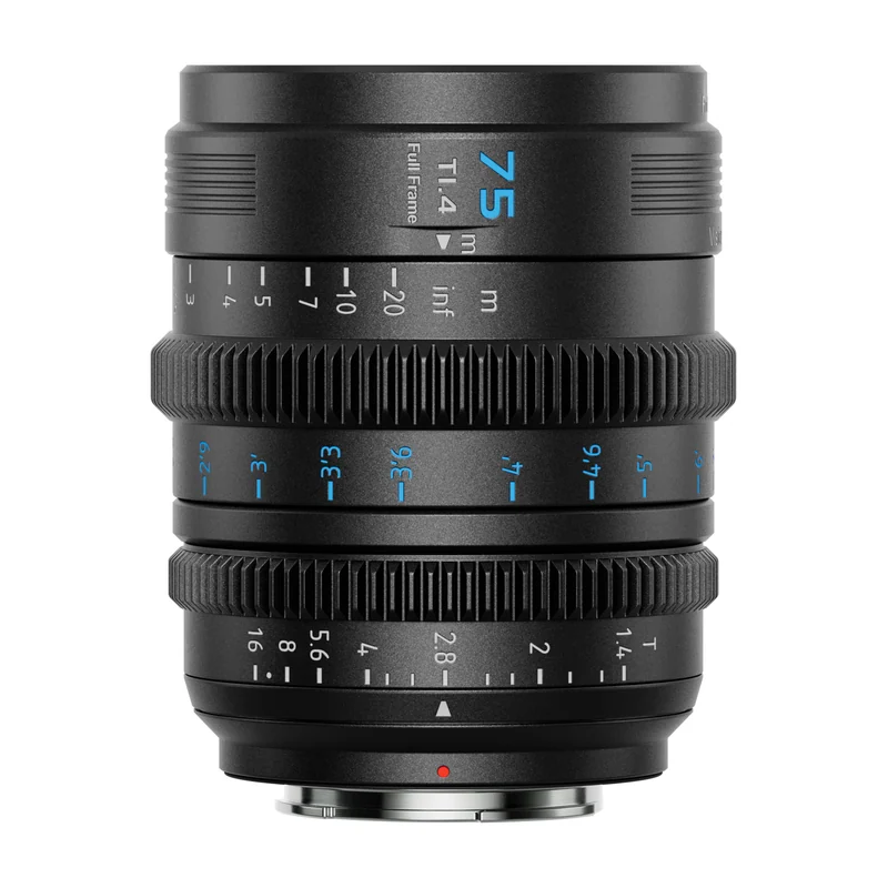 Кинообъектив SIRUI Vision Prime 75 мм T1.4 Full-Frame, сменный байонет L/RF/Z, чёрный