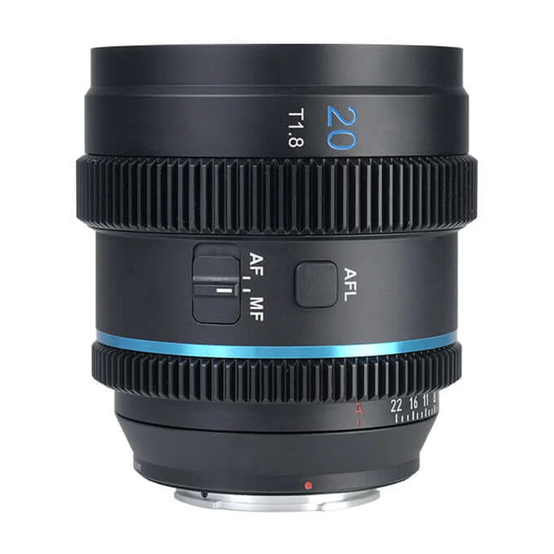 Анаморфотный объектив SIRUI 20mm T1.8 1.33x Super 35, автофокус STM, байонет Sony E, 489 г