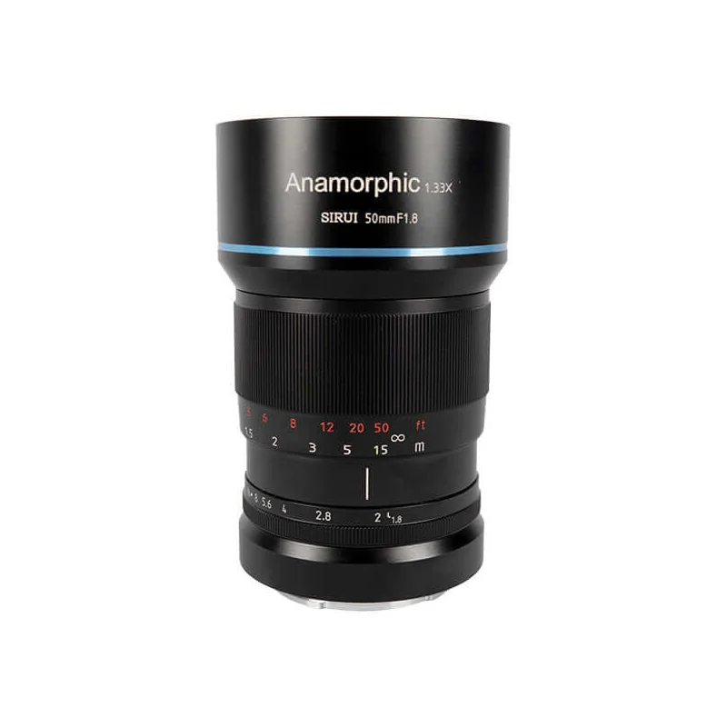 Анаморфотный объектив SIRUI 50mm F1.8 1.33x APS-C, ручной фокус, байонет Sony E, ~560 г