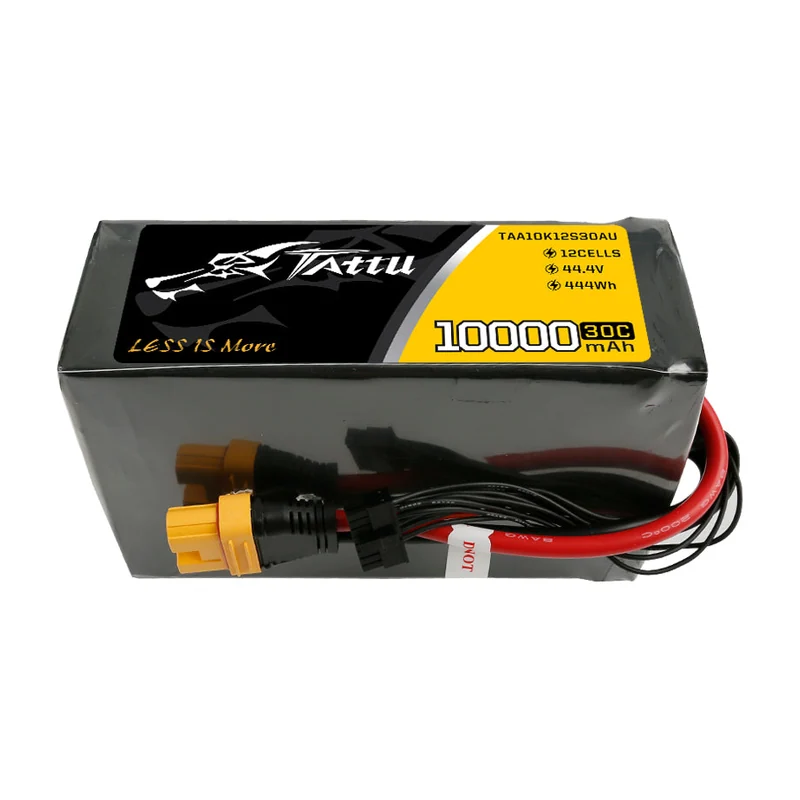 Батарея тяговая для БПЛА Tattu, 10000 мА·ч, 44,4 В, 12S1P, 30C, разъём AS150U