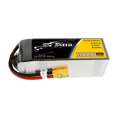 Батарея тяговая для БПЛА Tattu, 10000 мА·ч, 22,2 В, 6S1P, 30C, разъём XT90 Anti-spark