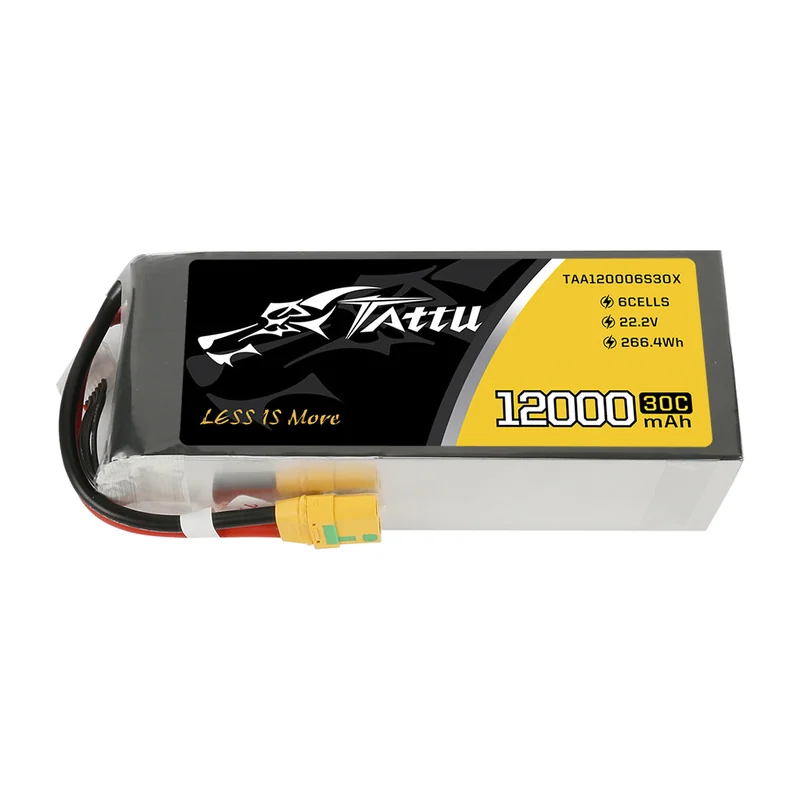 Батарея тяговая для БПЛА Tattu, 12000 мА·ч, 22,2 В, 6S1P, 30C, разъём XT90