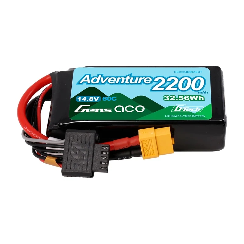 Батарея тяговая Gens ace, 2 200 мА·ч, 4S, 14,8 В, 60C