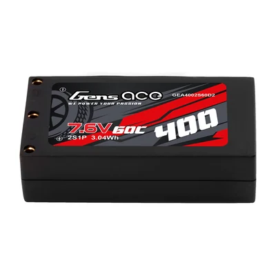 Батарея тяговая Gens ace, 400 мА·ч, 2S1P, 7,6 В/2S, 60C