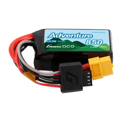 Батарея тяговая Gens ace, 850 мА·ч, 3S, 11,1 В/3S, 60C