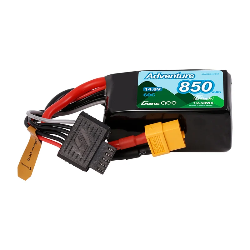 Батарея тяговая Gens ace, 850 мА·ч, 4S, 14,8 В, 60C
