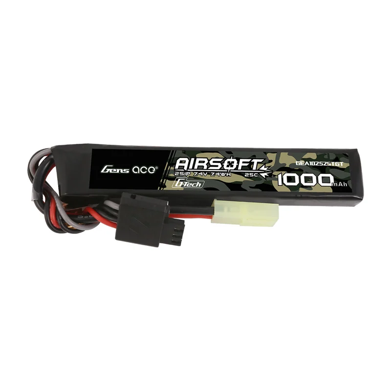 Батарея тяговая Gens ace, 1 000 мА·ч, 2S1P, 7,4 В, 25C, attery-w