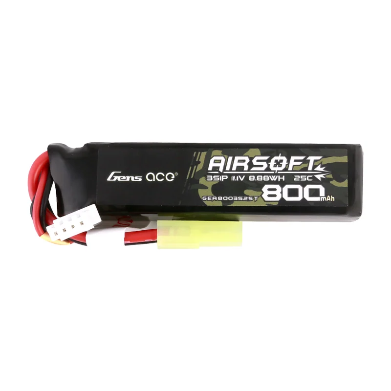 Батарея тяговая Gens ace, 800 мА·ч, 3S1P, 11,1 В, 25C, pack-jst