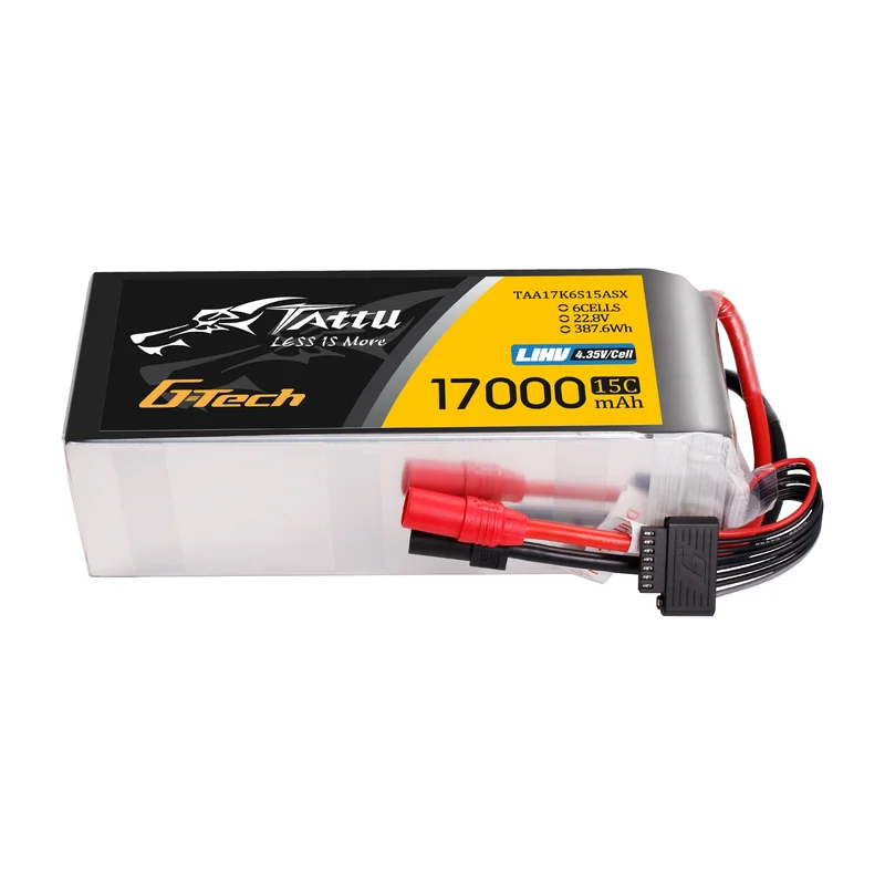 Батарея тяговая для БПЛА Tattu HV, 17000 мА·ч, 22,8 В, 6S1P, 15C, разъём AS150+XT150