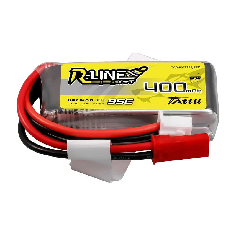 Аккумулятор для FPV Tattu Mini, 400 мА·ч, 7,4 В, 2S1P, 95C, разъём JST-SYP
