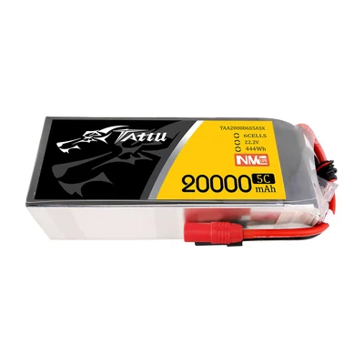 Батарея тяговая для БПЛА Tattu NMC, 20000 мА·ч, 22,2 В, 6S1P, 5C, разъём AS150+XT150