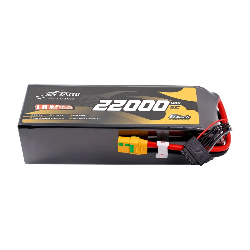 Батарея тяговая для БПЛА Tattu NMC UHV, 22000 мА·ч, 23,7 В, 6S1P, 5C, разъём XT90S-F