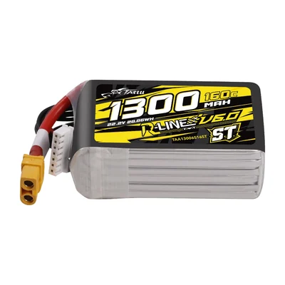 Аккумулятор для FPV Tattu R-Line V6, 1300 мА·ч, 22,2 В, 6S, 160C, разъём XT60