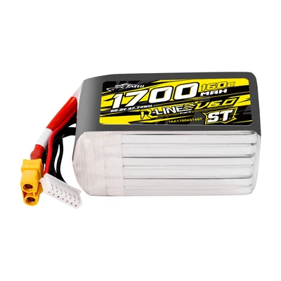 Аккумулятор для FPV Tattu R-Line V6, 1700 мА·ч, 22,2 В, 6S1P, 160C, разъём XT60