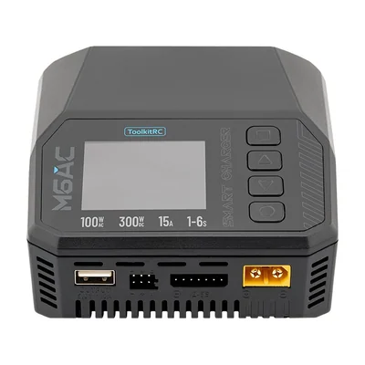Зарядное устройство ToolkitRC M6AC, 300 Вт, 15 А, 1–6S