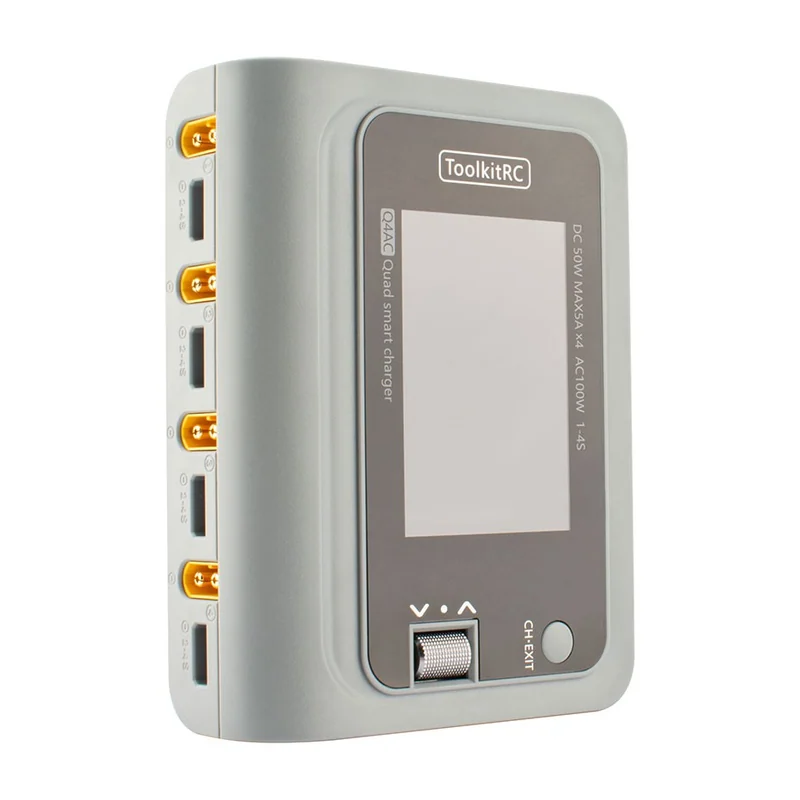 Зарядное устройство ToolkitRC Q4AC, 4×50 Вт, 5 А, 1–4S