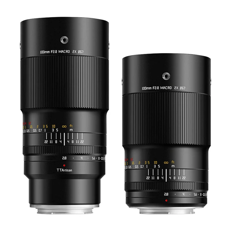 Объектив TTArtisan 100mm F2.8 2X Macro, ручная фокусировка, байонеты Sony E / Fuji X / Nikon Z / Canon RF / L-mount / Fuji GFX / Nikon F / Canon EF, 700–748 г