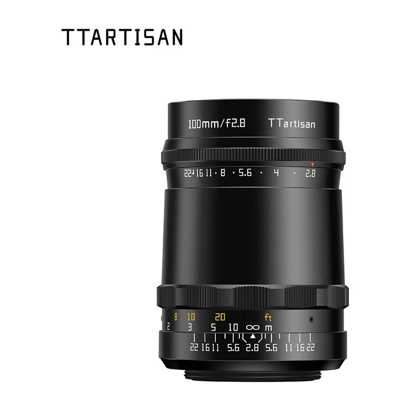 Объектив TTArtisan 100mm F2.8, полный кадр, пузырьковое боке, схема 3 линзы в 3 группах