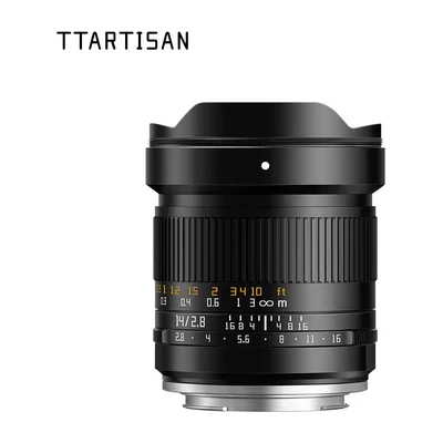 Объектив TTArtisan 14mm F2.8 ASPH, полный кадр, угол обзора 114°, ручная фокусировка