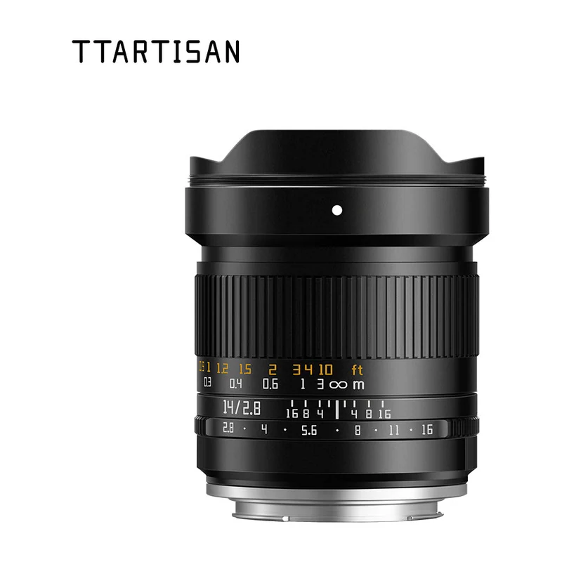 Объектив TTArtisan 14mm F2.8 ASPH, полный кадр, угол обзора 114°, ручная фокусировка