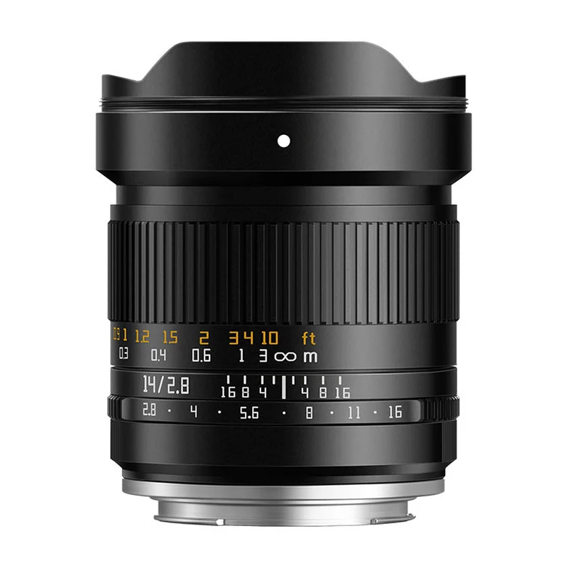 Объектив TTArtisan 14mm F2.8 ASPH, полный кадр, угол обзора 114°, ручная фокусировка