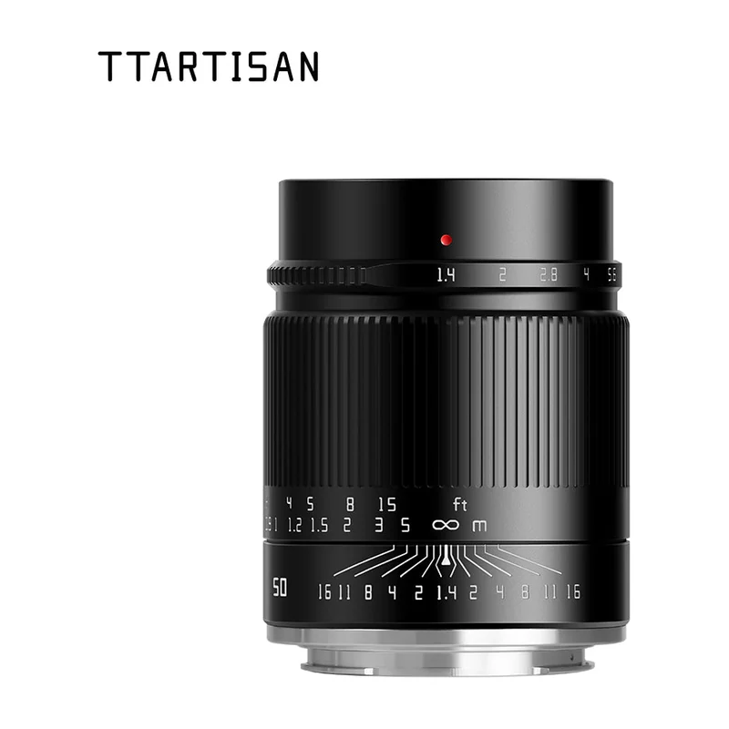 Объектив TTArtisan 50mm F1.4 ASPH, ручная фокусировка, схема 10 элементов в 8 группах