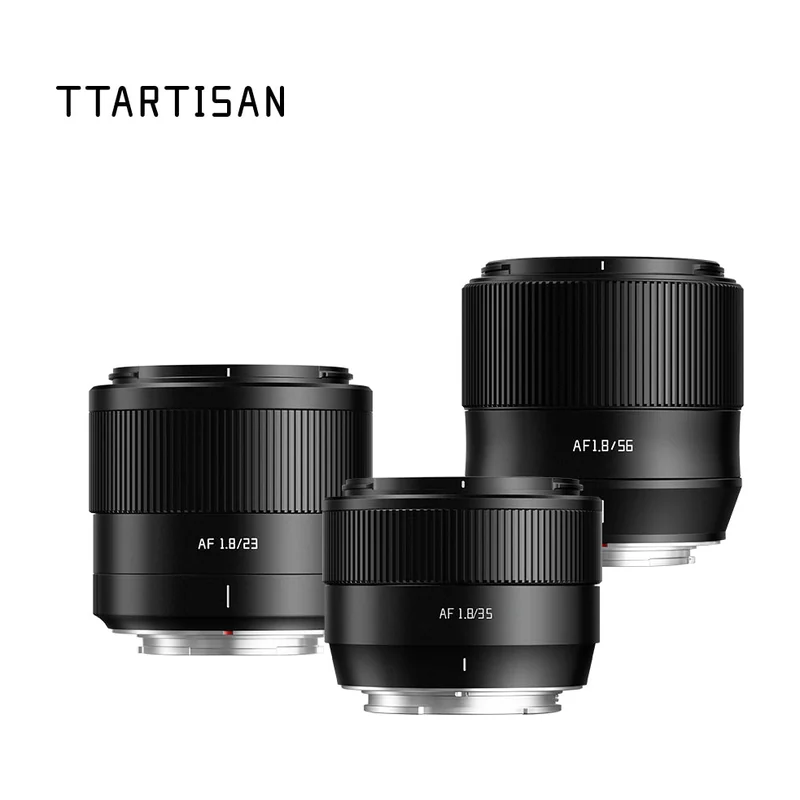 Комплект автофокусных объективов TTArtisan AF Trio: 23mm F1.8, 35mm F1.8 II и 56mm F1.8 для APS-C