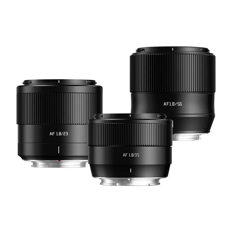 Комплект автофокусных объективов TTArtisan AF Trio: 23mm F1.8, 35mm F1.8 II и 56mm F1.8 для APS-C