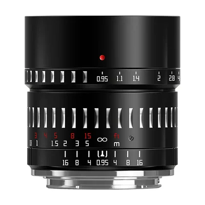 Объектив TTArtisan APS-C 50 мм F0,95, портретный, отделка «зебра», ручная фокусировка