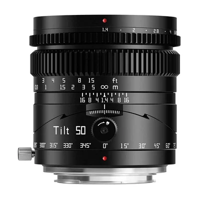 Объектив TTArtisan Tilt 50 мм F1,4, полный кадр, наклон с поворотом 360°