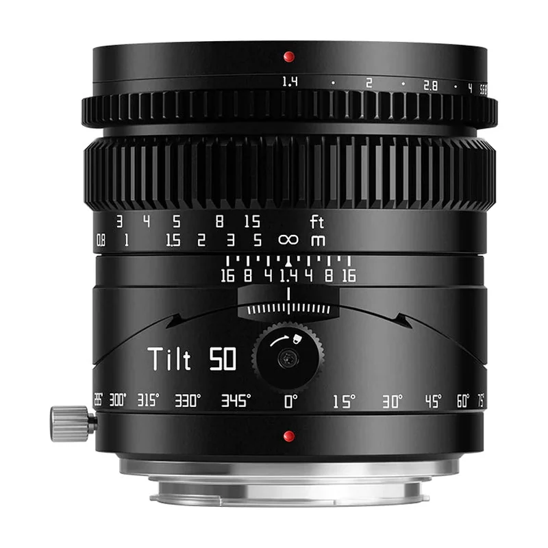 Объектив TTArtisan Tilt 50mm F1.4, полный кадр, наклон с поворотом 360°, бесступенчатая диафрагма