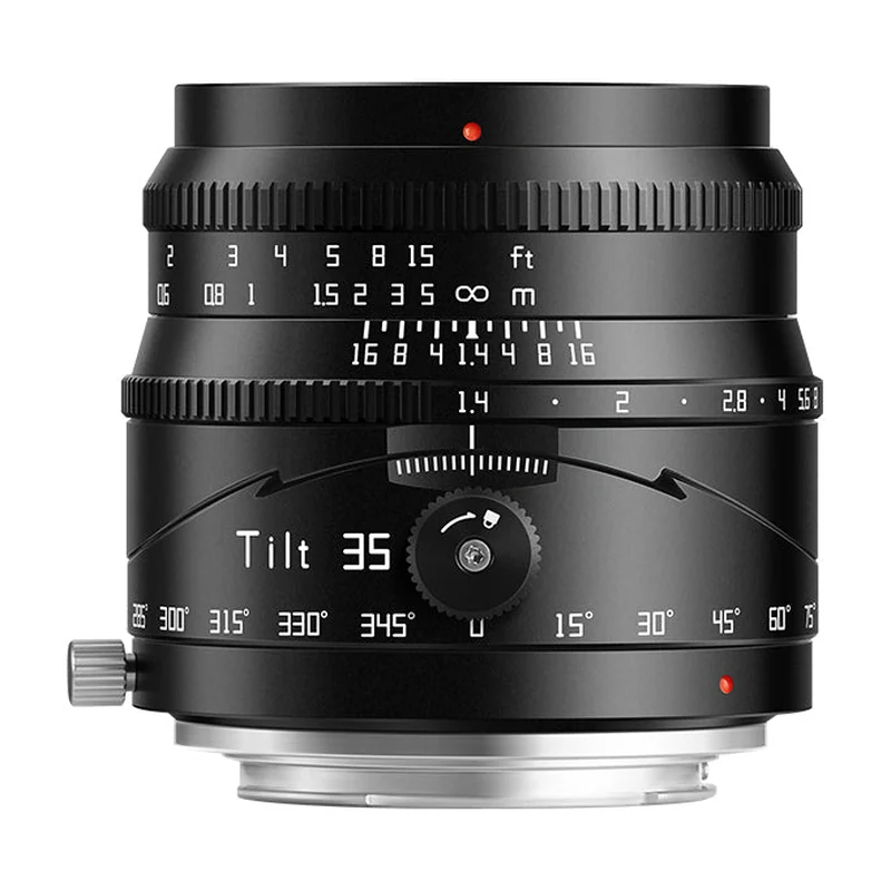 Объектив TTArtisan Tilt APS-C 35mm F1.4 с наклоном ±8° и поворотом на 360°, ручная фокусировка