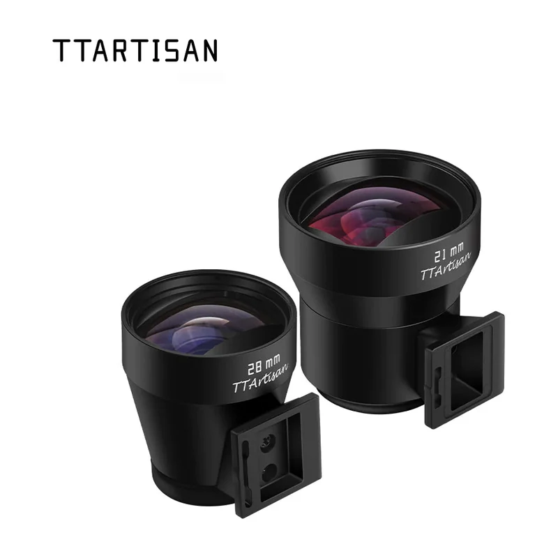 Оптический видоискатель TTArtisan 28 мм или 21 мм: алюминий, резиновый окуляр, 33 или 51 г