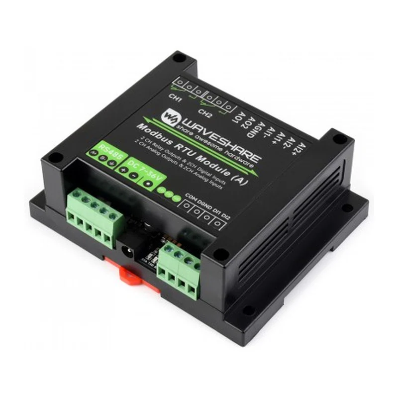 Драйвер и преобразователь Waveshare Industrial Modbus RTU Mixed Input And Output Module, 12-bit, 1μA