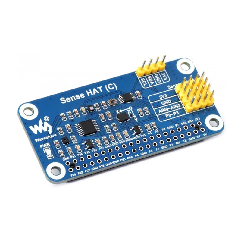 Датчик Waveshare Sense HAT (C) for Raspberry Pi, 16-bit