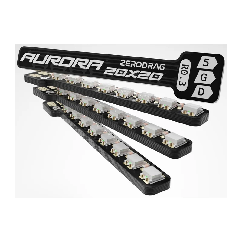 Светодиоды Zerodrag Aurora 20x20 WS2818B, 4 шт., 0,5 г