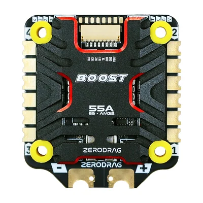 Регулятор хода Zerodrag BOOST 55A 4-в-1, AM32, 3–6S, 30,5×30,5 мм
