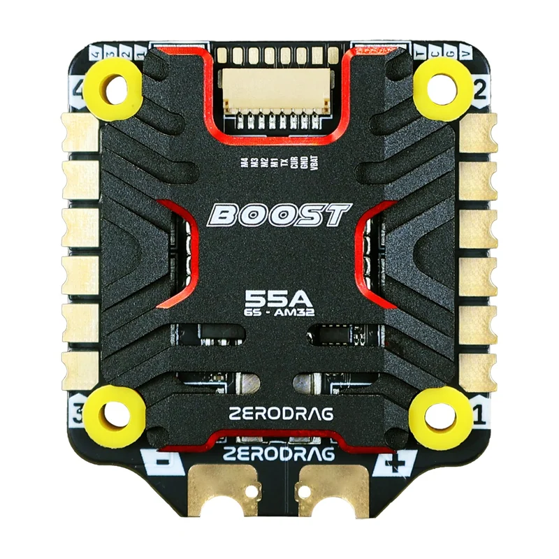 Регулятор хода Zerodrag BOOST 55A 4-в-1, AM32, 3–6S, 30,5×30,5 мм