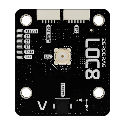 GNSS-модуль Zerodrag LOC8 RTK на u-blox F9P, DroneCAN, спиральная антенна