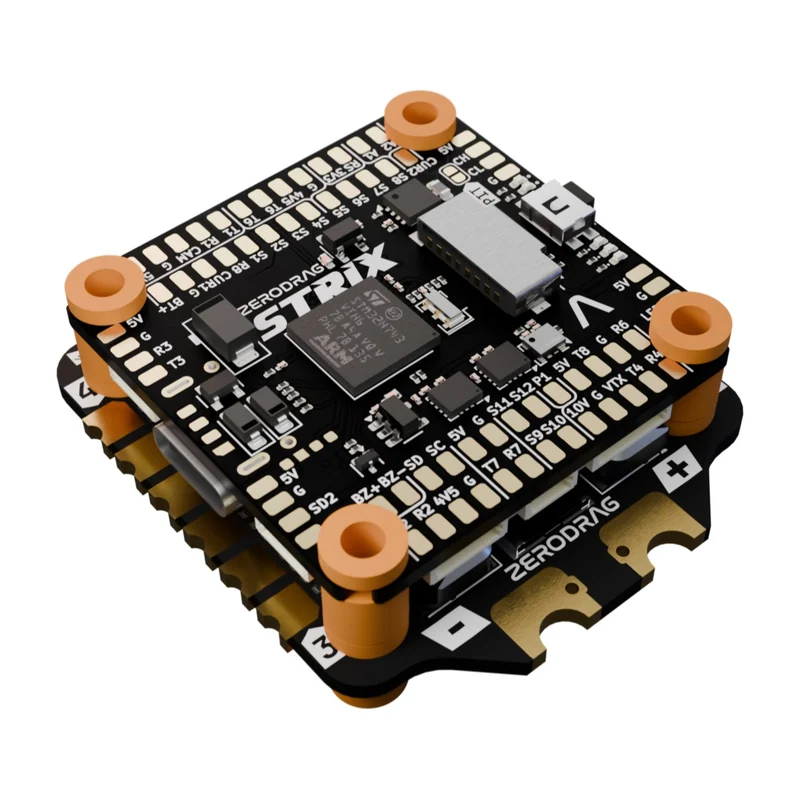 Стек Zerodrag STRIX-BOOST: контроллер H7 и регулятор 55A на AM32